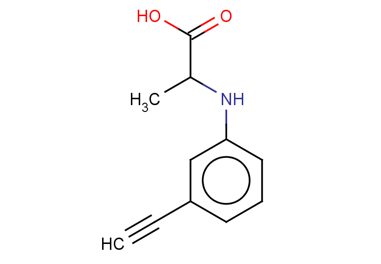 2-((3-ethynylphenyl)amino)propanoic acid