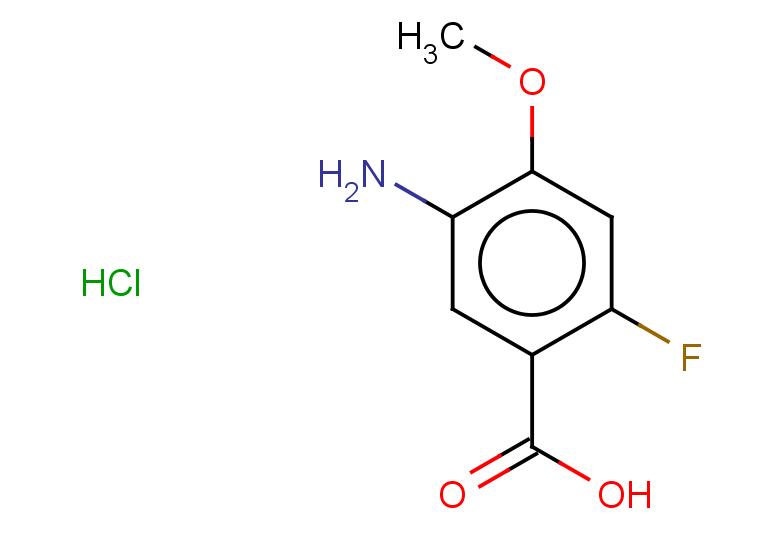 5-amino-2-fluoro-4-methoxybenzoic acid hydrochloride