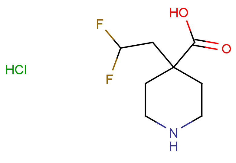 4-(2,2-difluoroethyl)piperidine-4-carboxylic acid hydrochloride
