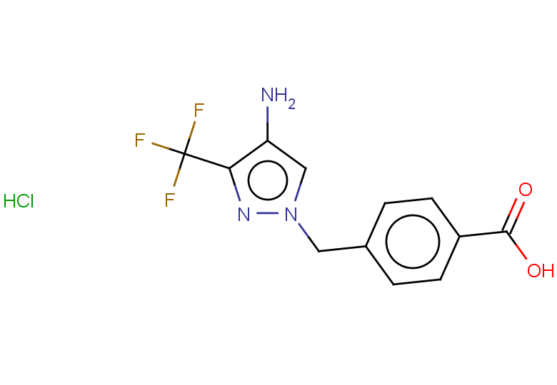4-{[4-amino-3-(trifluoromethyl)-1H-pyrazol-1-yl]methyl}benzoic acid hydrochloride