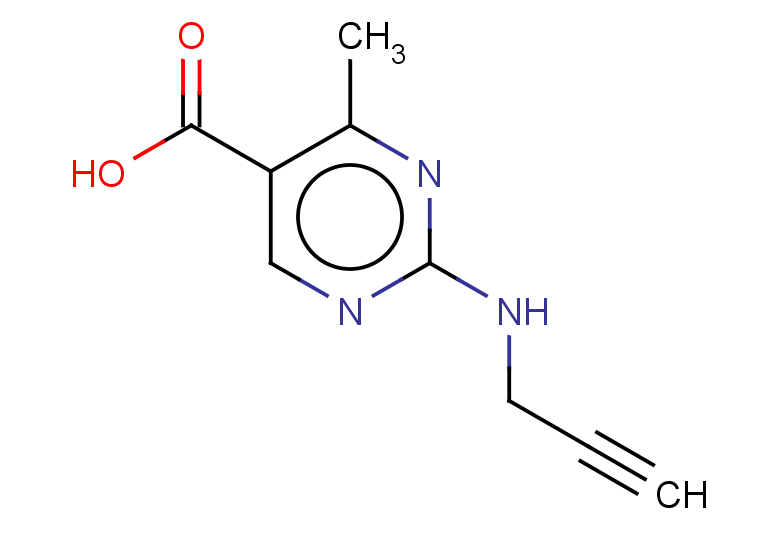 4-methyl-2-(prop-2-yn-1-ylamino)pyrimidine-5-carboxylic acid