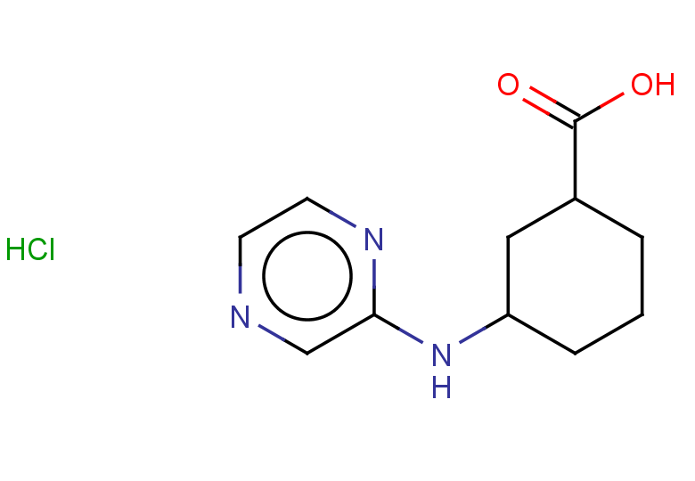 3-[(pyrazin-2-yl)amino]cyclohexane-1-carboxylic acid hydrochloride