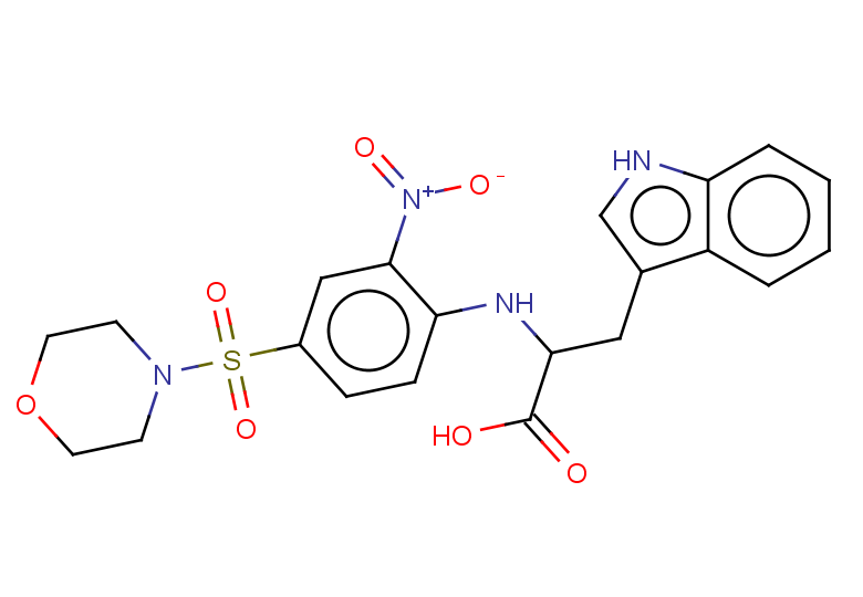 3-(1H-indol-3-yl)-2-{[4-(morpholine-4-sulfonyl)-2-nitrophenyl]amino}propanoic acid