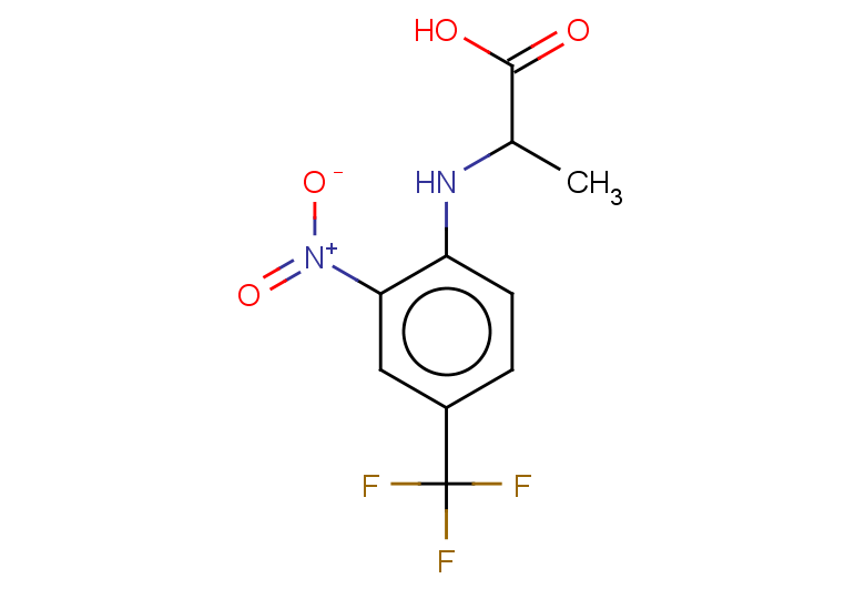 2-{[2-nitro-4-(trifluoromethyl)phenyl]amino}propanoic acid