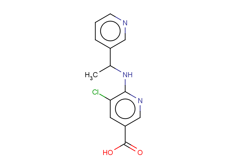5-chloro-6-{[1-(pyridin-3-yl)ethyl]amino}pyridine-3-carboxylic acid