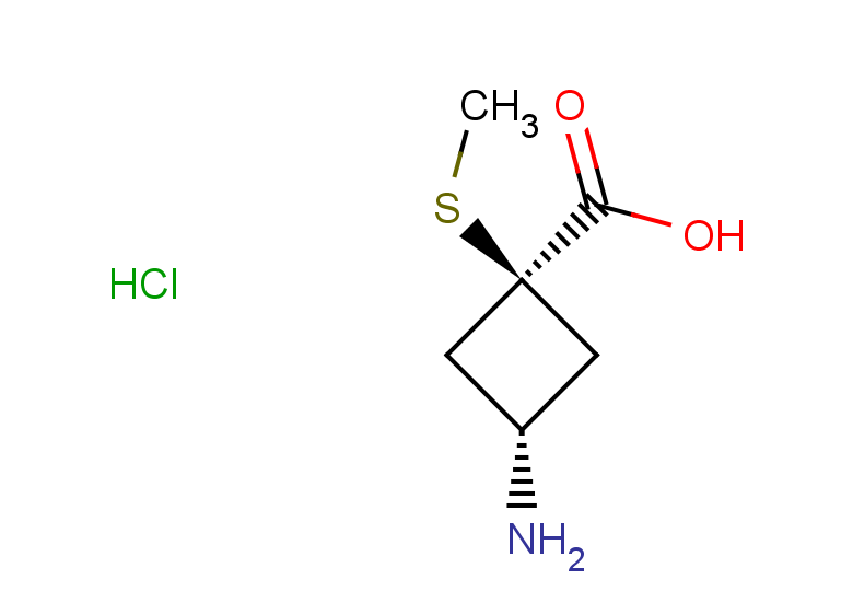 (1r,3r)-3-amino-1-(methylsulfanyl)cyclobutane-1-carboxylic acid hydrochloride, cis