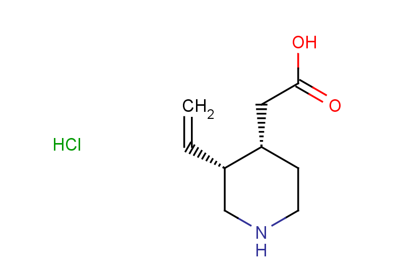 2-[(3R,4S)-3-ethenylpiperidin-4-yl]acetic acid hydrochloride