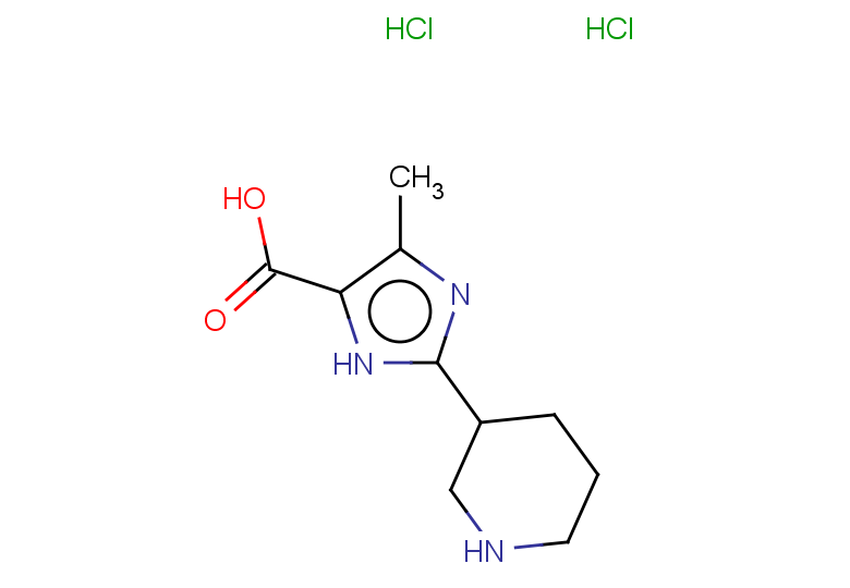 4-methyl-2-(piperidin-3-yl)-1H-imidazole-5-carboxylic acid dihydrochloride