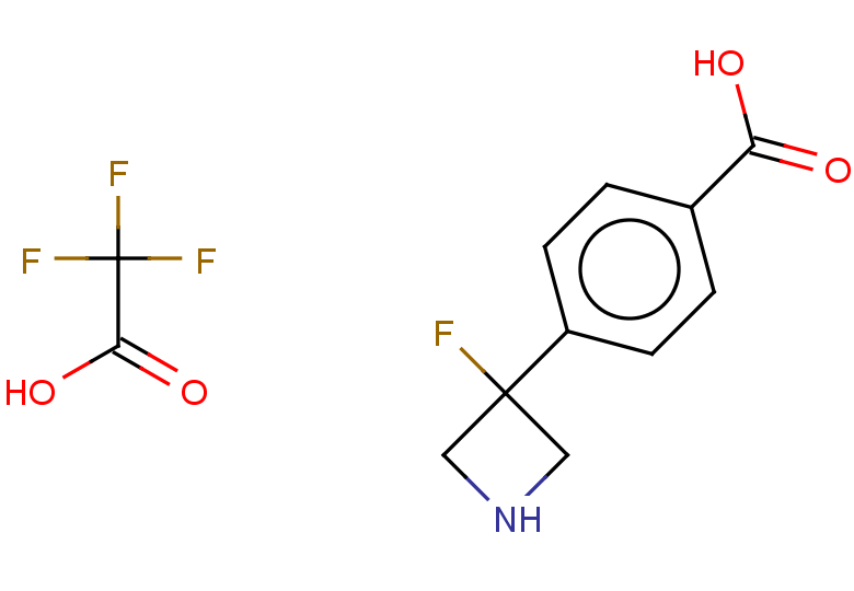 4-(3-fluoroazetidin-3-yl)benzoic acid, trifluoroacetic acid