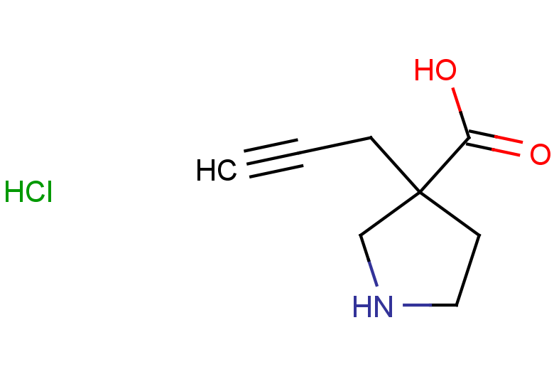 3-(prop-2-yn-1-yl)pyrrolidine-3-carboxylic acid hydrochloride