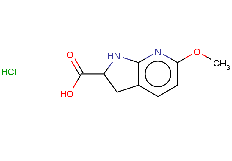 6-methoxy-1H,2H,3H-pyrrolo[2,3-b]pyridine-2-carboxylic acid hydrochloride
