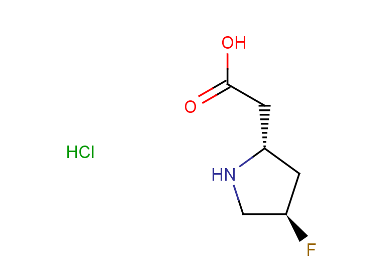 2-[(2R,4R)-4-fluoropyrrolidin-2-yl]acetic acid hydrochloride