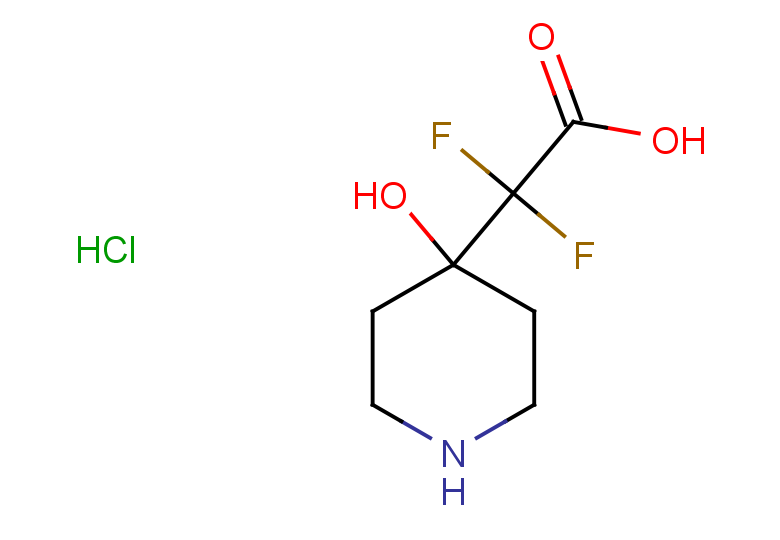2,2-DIFLUORO-2-(4-HYDROXYPIPERIDIN-4-YL)ACETIC ACID HYDROCHLORIDE