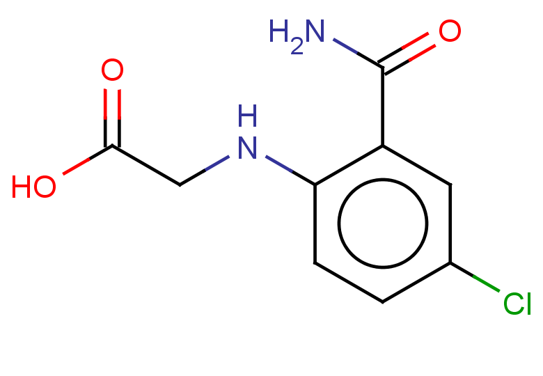 2-[(2-carbamoyl-4-chlorophenyl)amino]acetic acid