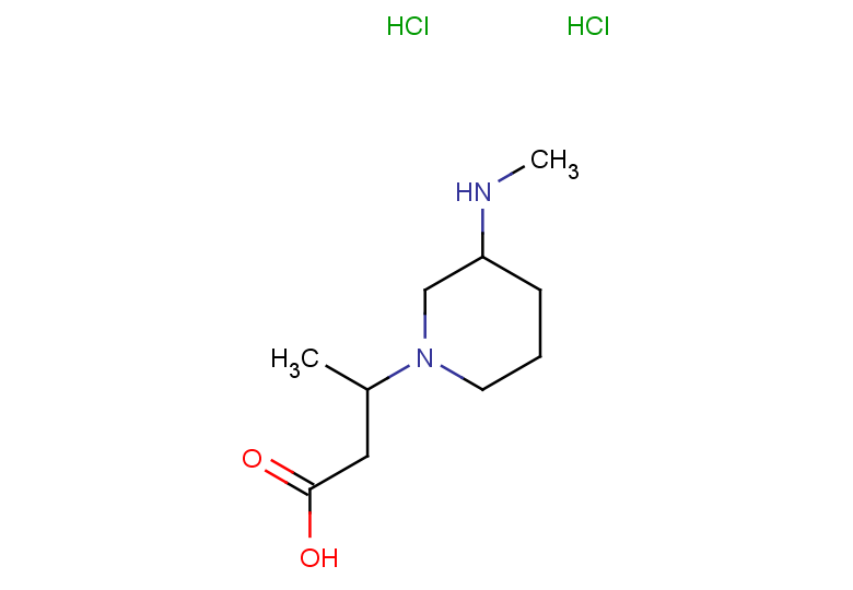 3-[3-(methylamino)piperidin-1-yl]butanoic acid dihydrochloride