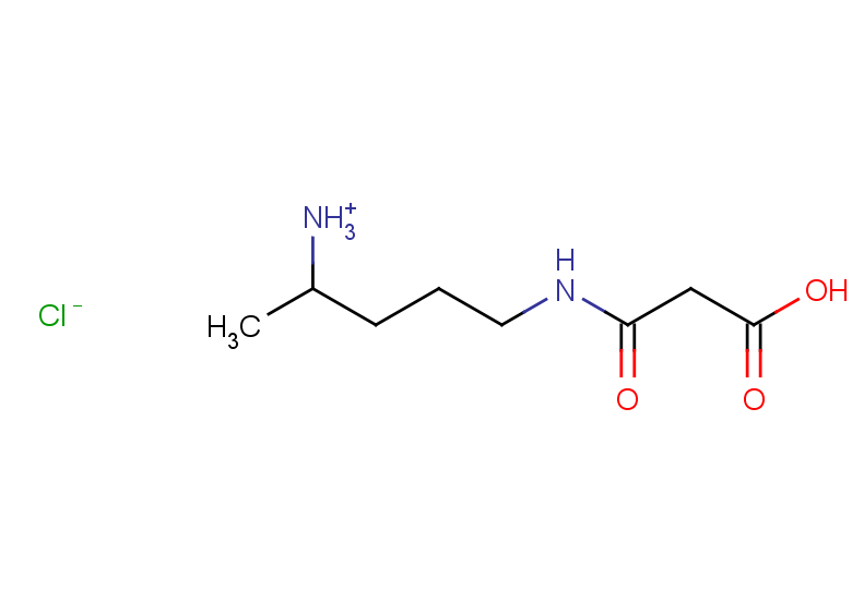 2-[(4-azaniumylpentyl)carbamoyl]acetic acid chloride