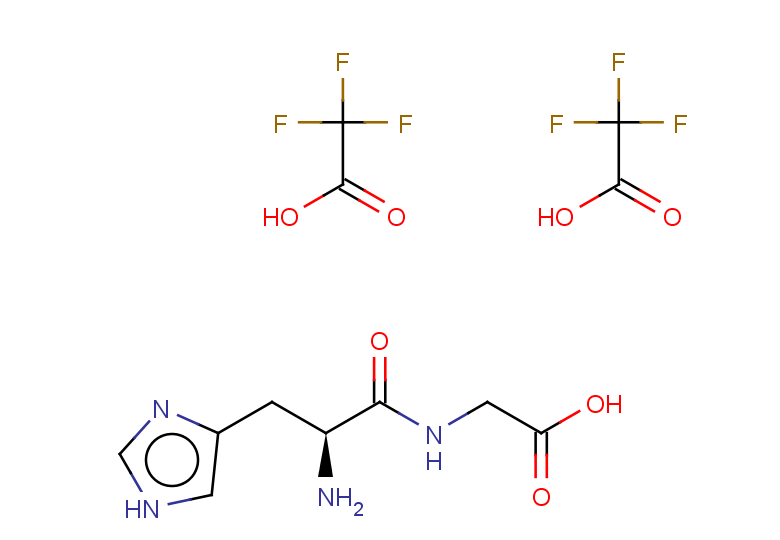 2-[(2S)-2-amino-3-(1H-imidazol-4-yl)propanamido]acetic acid, bis(trifluoroacetic acid)