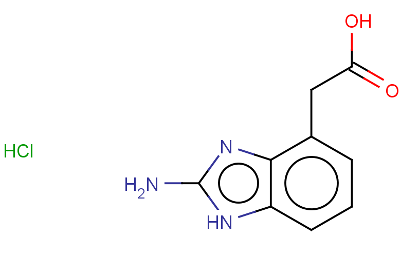 2-(2-amino-1H-1,3-benzodiazol-4-yl)acetic acid hydrochloride