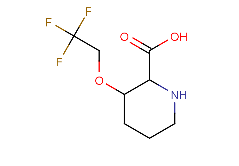 3-(2,2,2-trifluoroethoxy)piperidine-2-carboxylic acid, Mixture of diastereomers