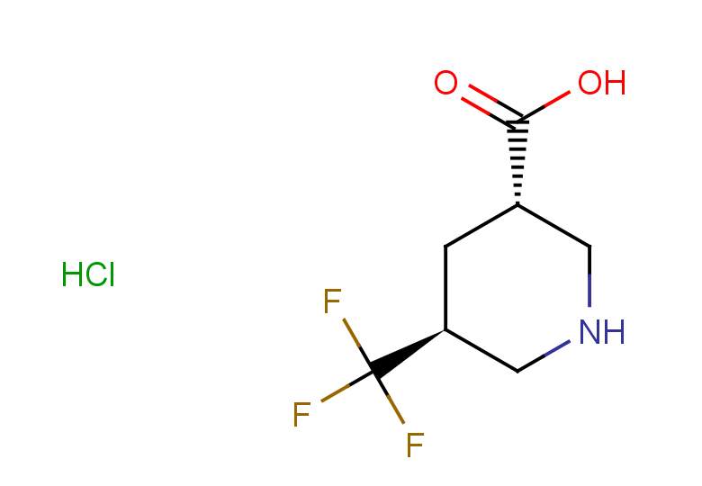 rac-(3R,5R)-5-(trifluoromethyl)piperidine-3-carboxylic acid hydrochloride, trans