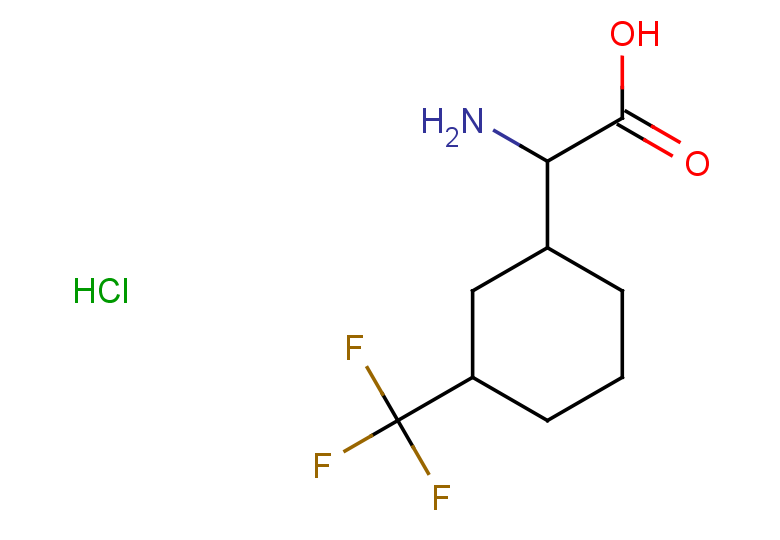 2-amino-2-[3-(trifluoromethyl)cyclohexyl]acetic acid hydrochloride