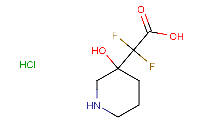 2,2-difluoro-2-(3-hydroxypiperidin-3-yl)acetic acid hydrochloride