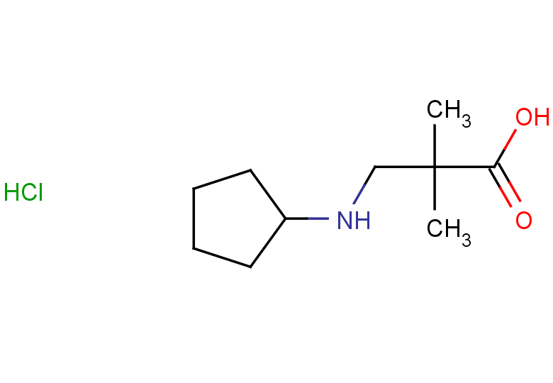 3-(cyclopentylamino)-2,2-dimethylpropanoic acid hydrochloride