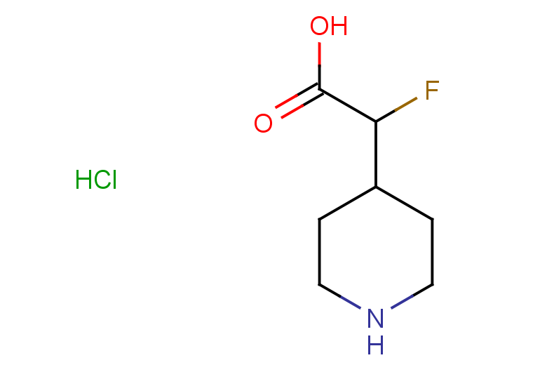 2-fluoro-2-(piperidin-4-yl)acetic acid hydrochloride