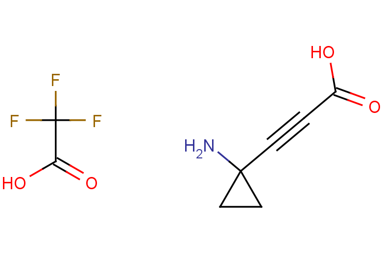 3-(1-aminocyclopropyl)prop-2-ynoic acid, trifluoroacetic acid