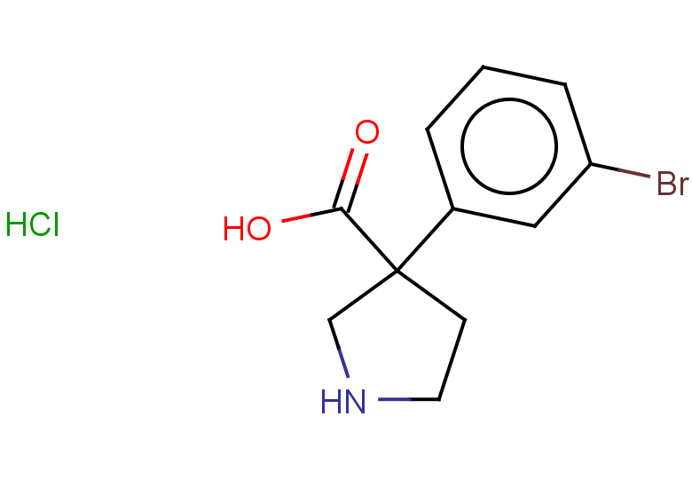 3-(3-bromophenyl)pyrrolidine-3-carboxylic acid hydrochloride