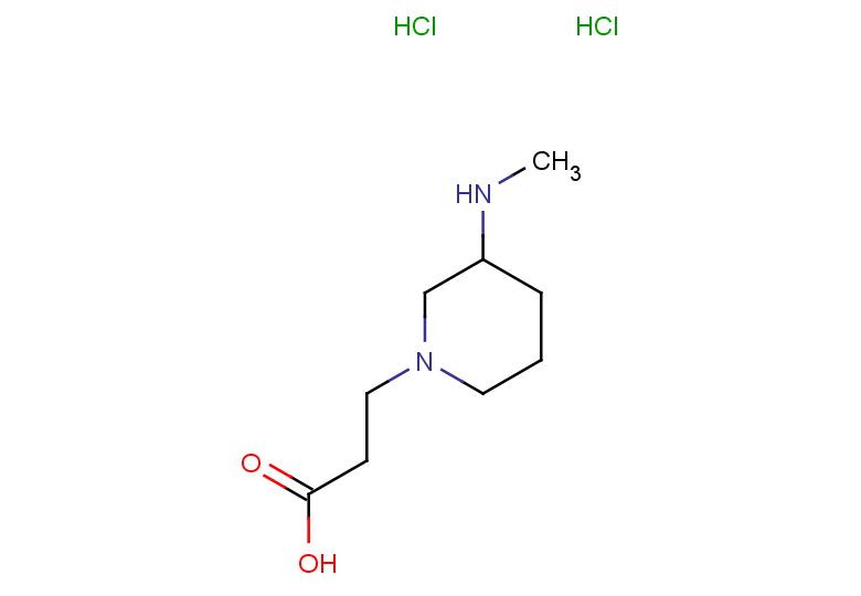 3-[3-(methylamino)piperidin-1-yl]propanoic acid dihydrochloride