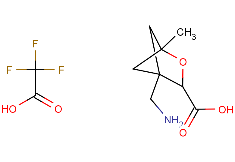 4-(aminomethyl)-1-methyl-2-oxabicyclo[2.1.1]hexane-3-carboxylic acid, trifluoroacetic acid