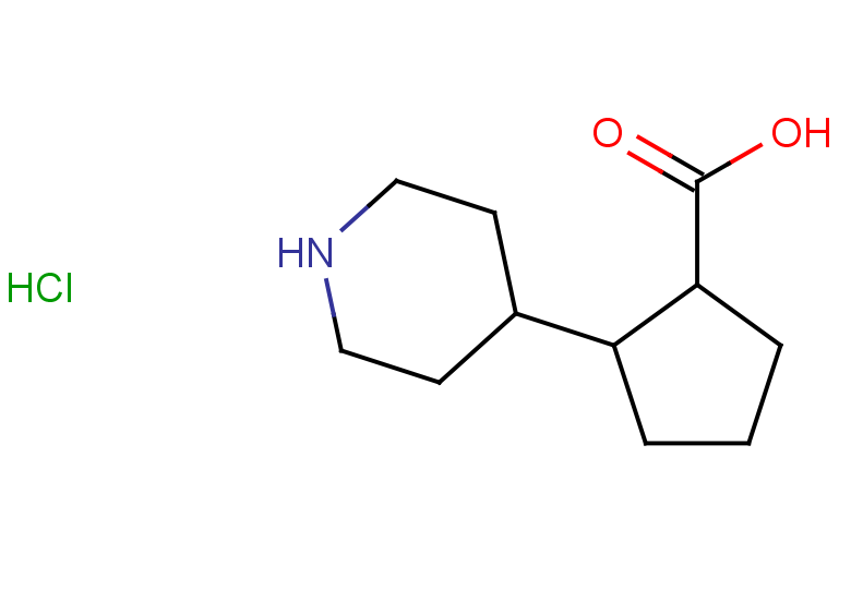 2-(piperidin-4-yl)cyclopentane-1-carboxylic acid hydrochloride, Mixture of diastereomers
