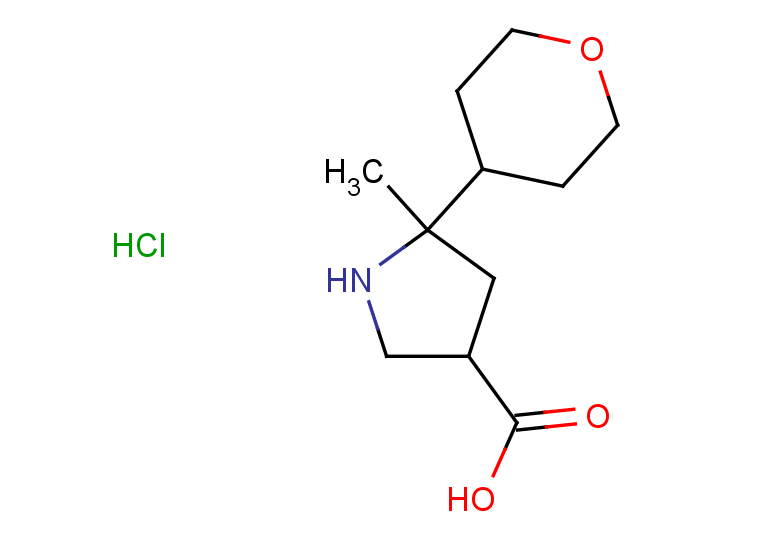 5-methyl-5-(oxan-4-yl)pyrrolidine-3-carboxylic acid hydrochloride