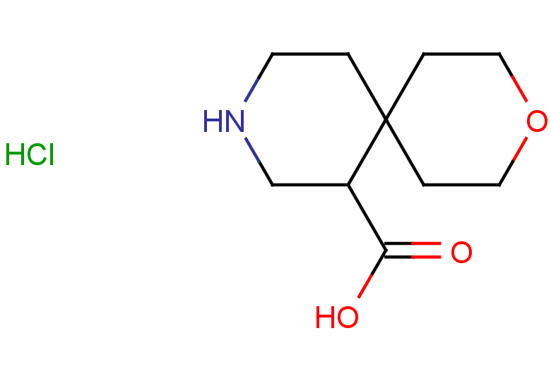 3-oxa-9-azaspiro[5.5]undecane-7-carboxylic acid hydrochloride