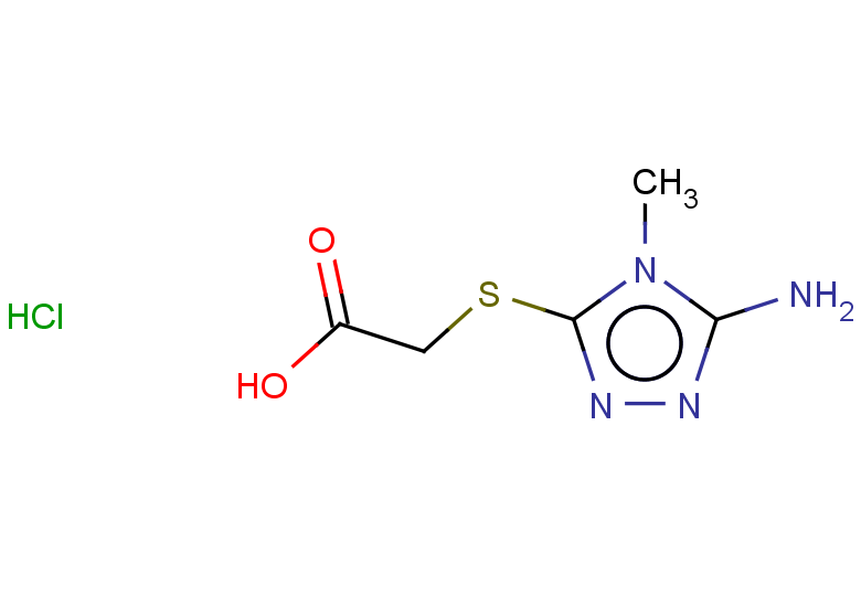 2-[(5-amino-4-methyl-4H-1,2,4-triazol-3-yl)sulfanyl]acetic acid hydrochloride