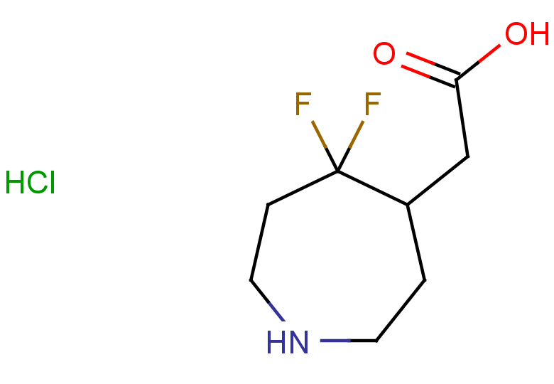 2-(5,5-difluoroazepan-4-yl)acetic acid hydrochloride