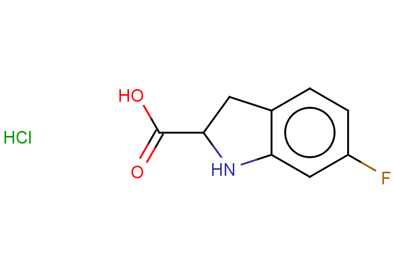 6-fluoro-2,3-dihydro-1H-indole-2-carboxylic acid hydrochloride