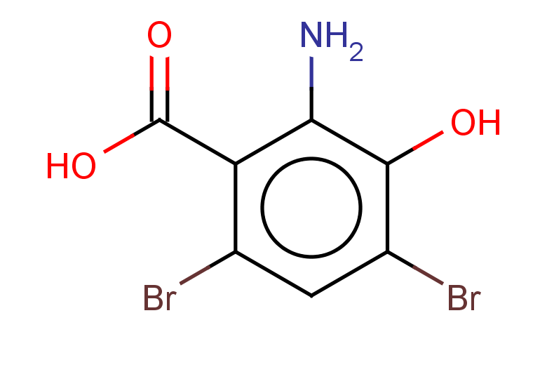 2-amino-4,6-dibromo-3-hydroxybenzoic acid