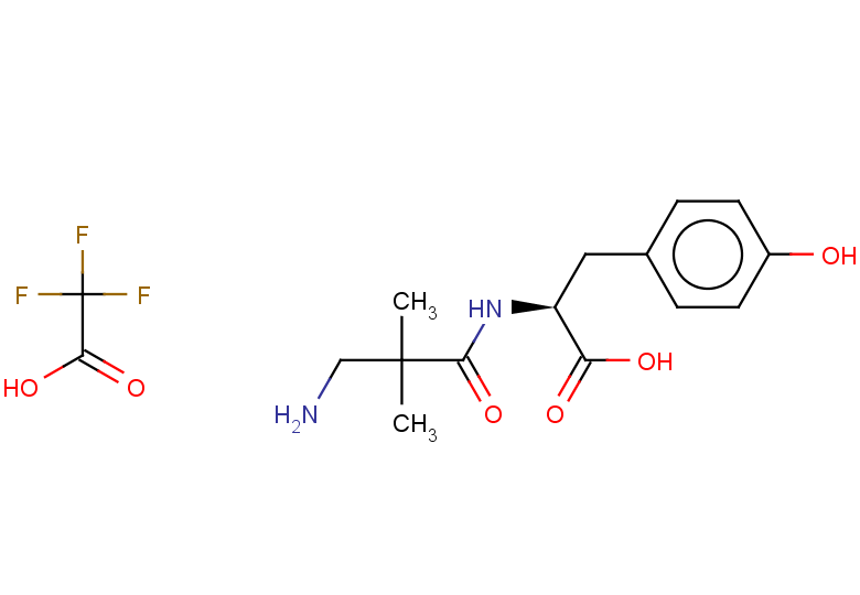 (2S)-2-(3-amino-2,2-dimethylpropanamido)-3-(4-hydroxyphenyl)propanoic acid trifluoroacetate