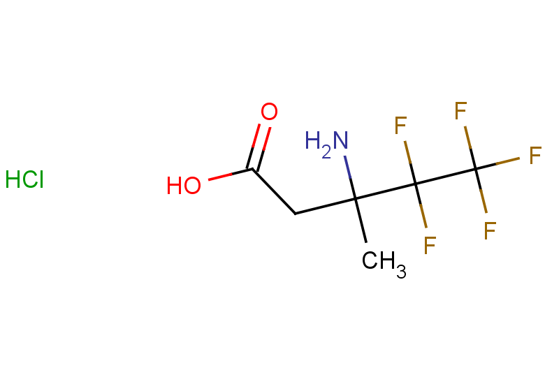 3-amino-4,4,5,5,5-pentafluoro-3-methylpentanoic acid hydrochloride