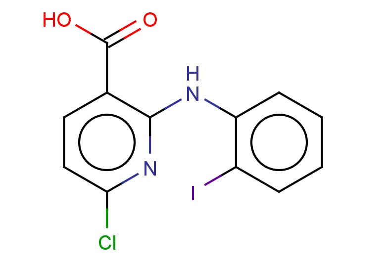 6-chloro-2-[(2-iodophenyl)amino]pyridine-3-carboxylic acid