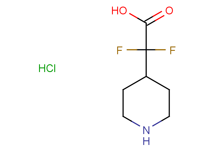 2,2-difluoro-2-(piperidin-4-yl)acetic acid hydrochloride