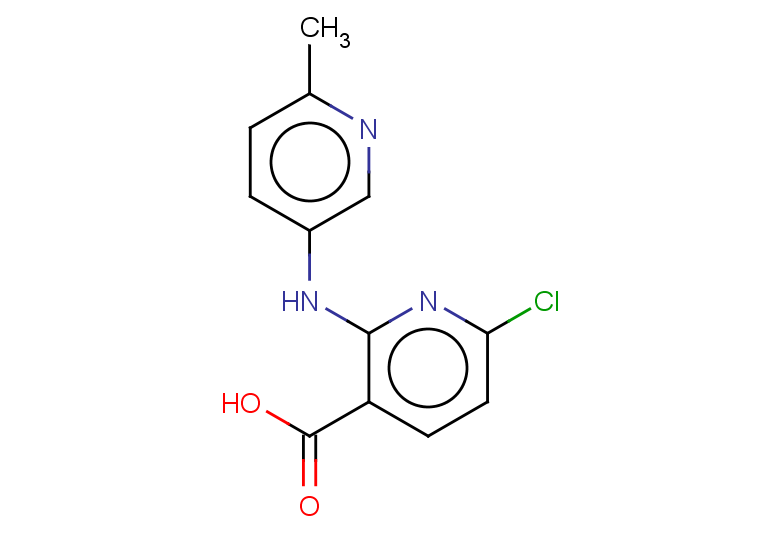 6-chloro-2-[(6-methylpyridin-3-yl)amino]pyridine-3-carboxylic acid