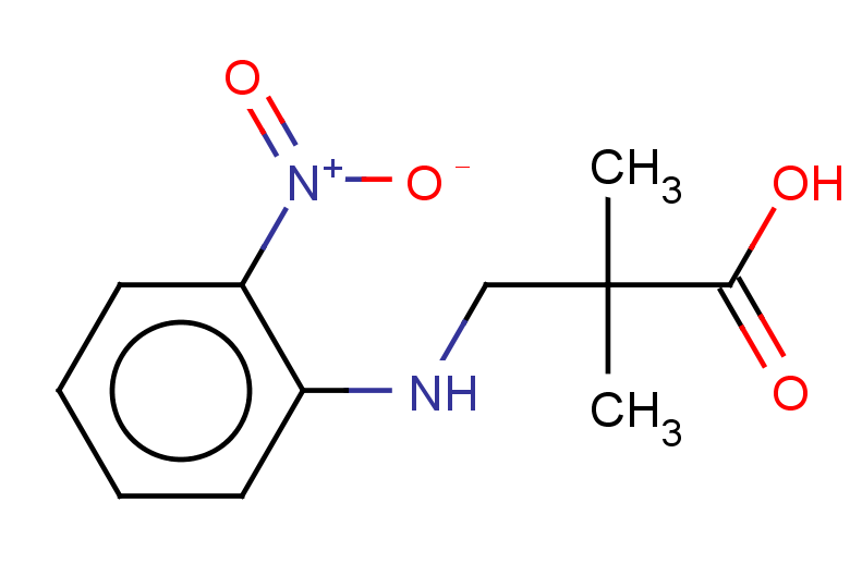 2,2-dimethyl-3-[(2-nitrophenyl)amino]propanoic acid