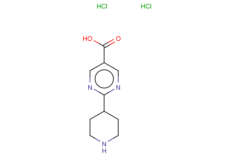 2-(piperidin-4-yl)pyrimidine-5-carboxylic acid dihydrochloride