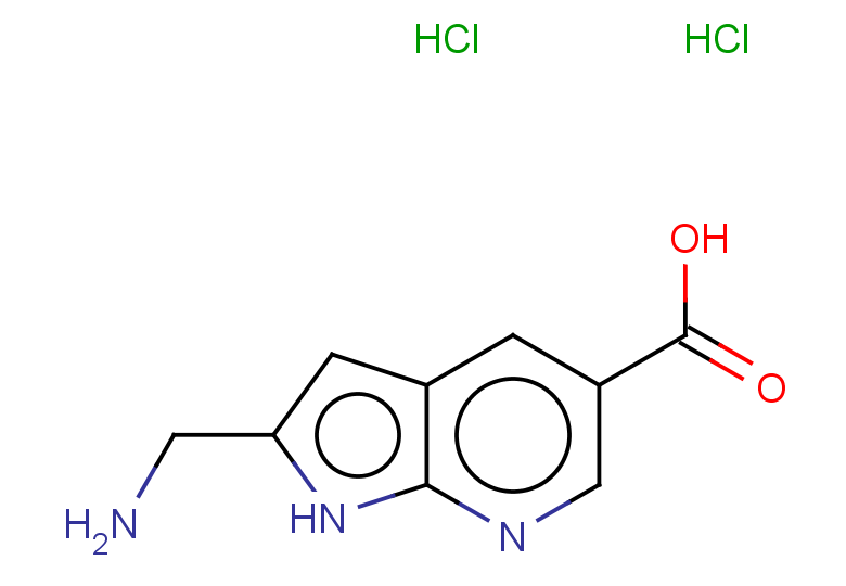 2-(aminomethyl)-1H-pyrrolo[2,3-b]pyridine-5-carboxylic acid dihydrochloride