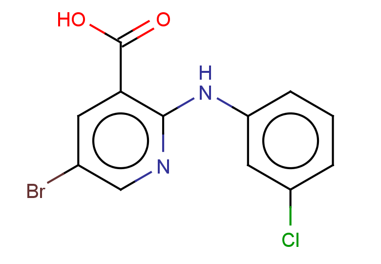 5-bromo-2-[(3-chlorophenyl)amino]pyridine-3-carboxylic acid