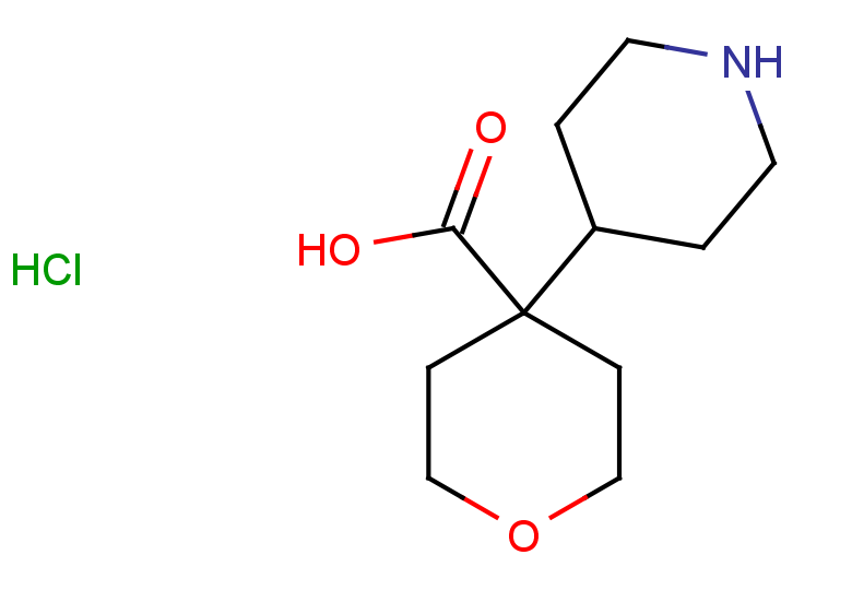 4-(piperidin-4-yl)oxane-4-carboxylic acid hydrochloride