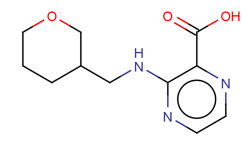 3-{[(oxan-3-yl)methyl]amino}pyrazine-2-carboxylic acid